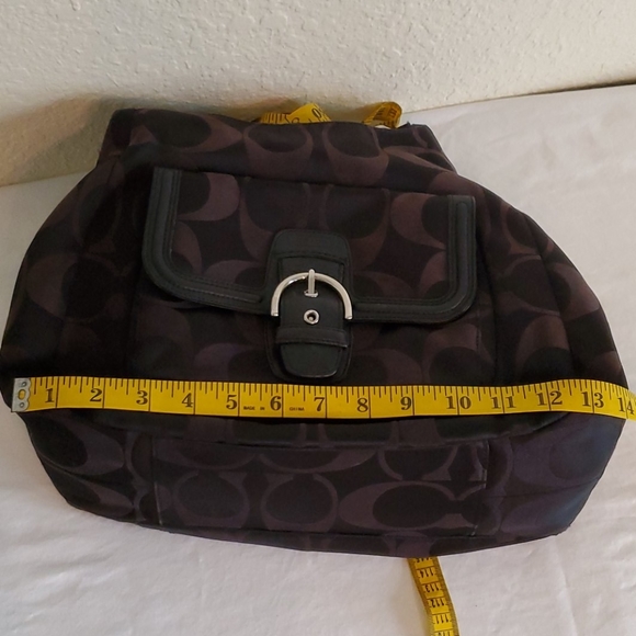 Coach Authentic Signature Campbell Canvas Hobo - Picture 11 of 13